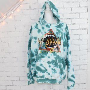 Def Leppard Tie Dye Graphic Sweatshirt Hoodie